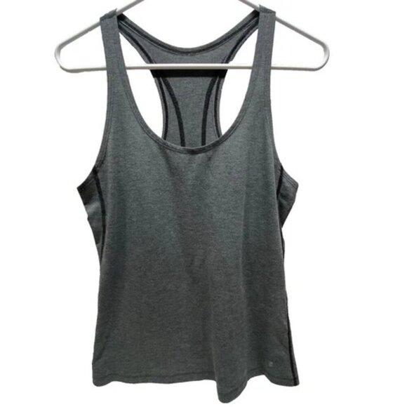 Under Armour Racerback Tank Women's Small Charcoal Gray Heat Gear Activewear GUC - Picture 1 of 5